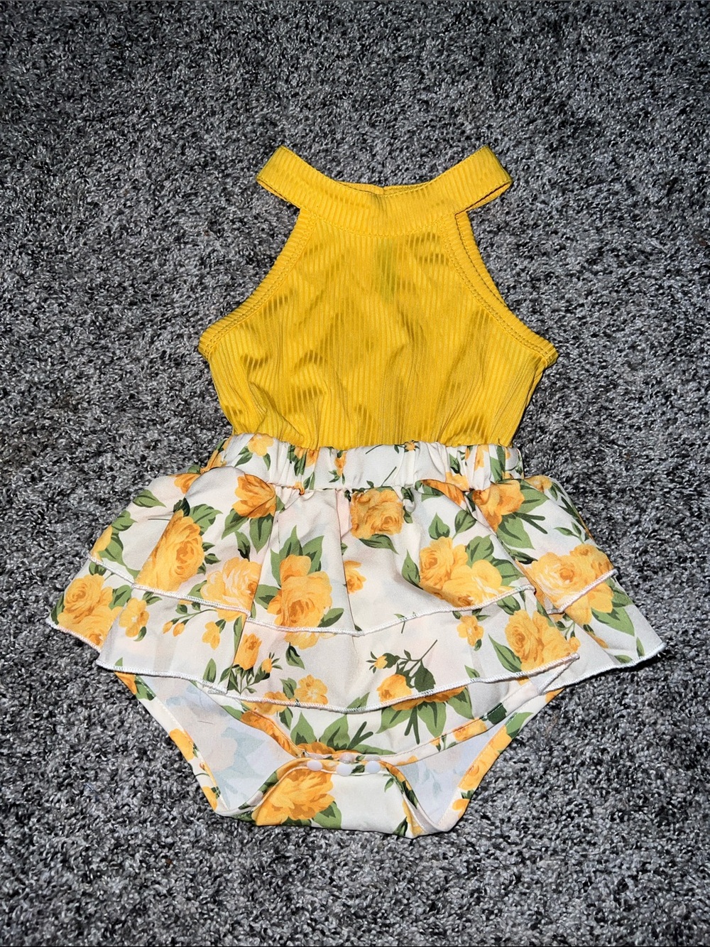 Yellow Baby Romper